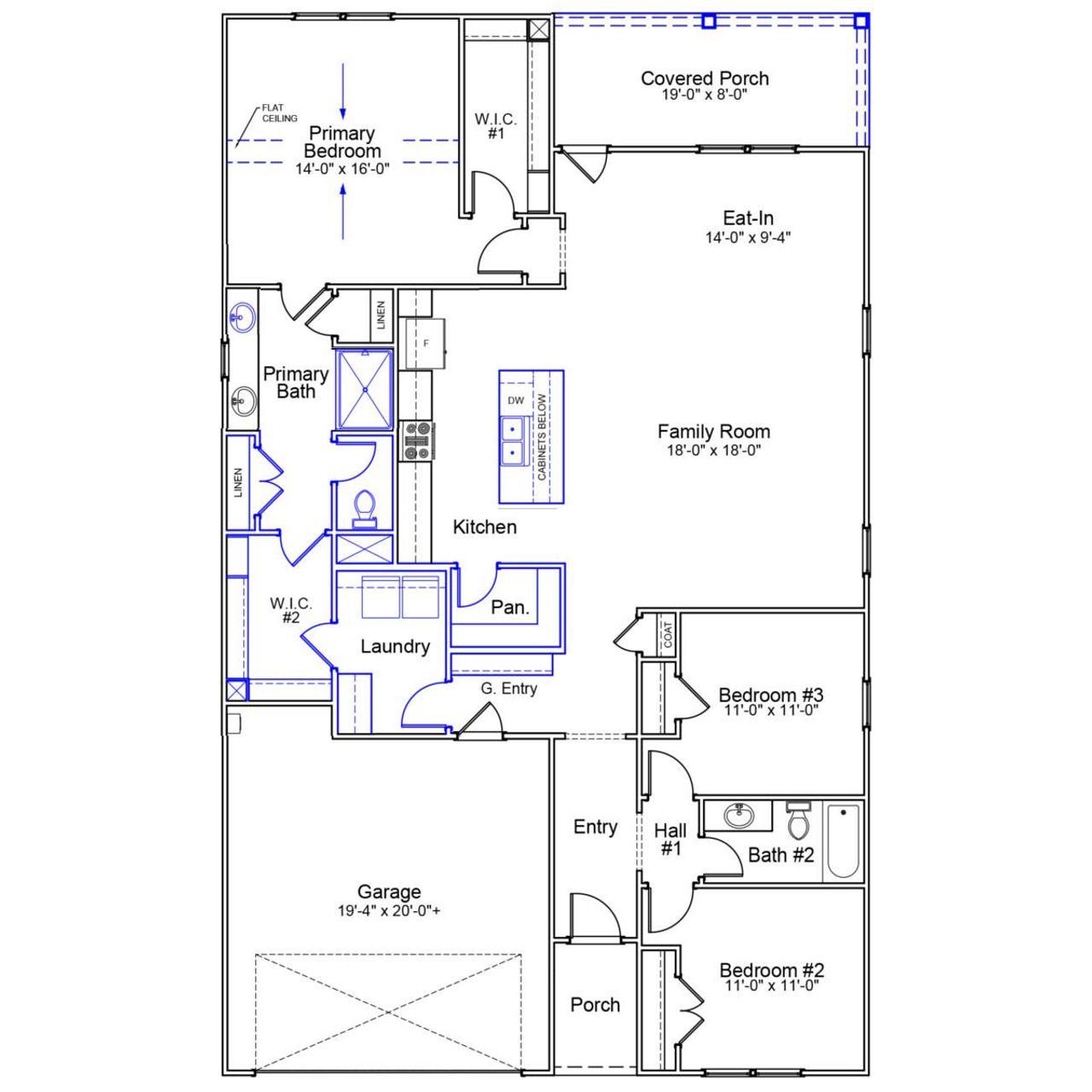 2D floor plan layout of this home in Arcadia, Myrtle Beach, SC (Image 2).