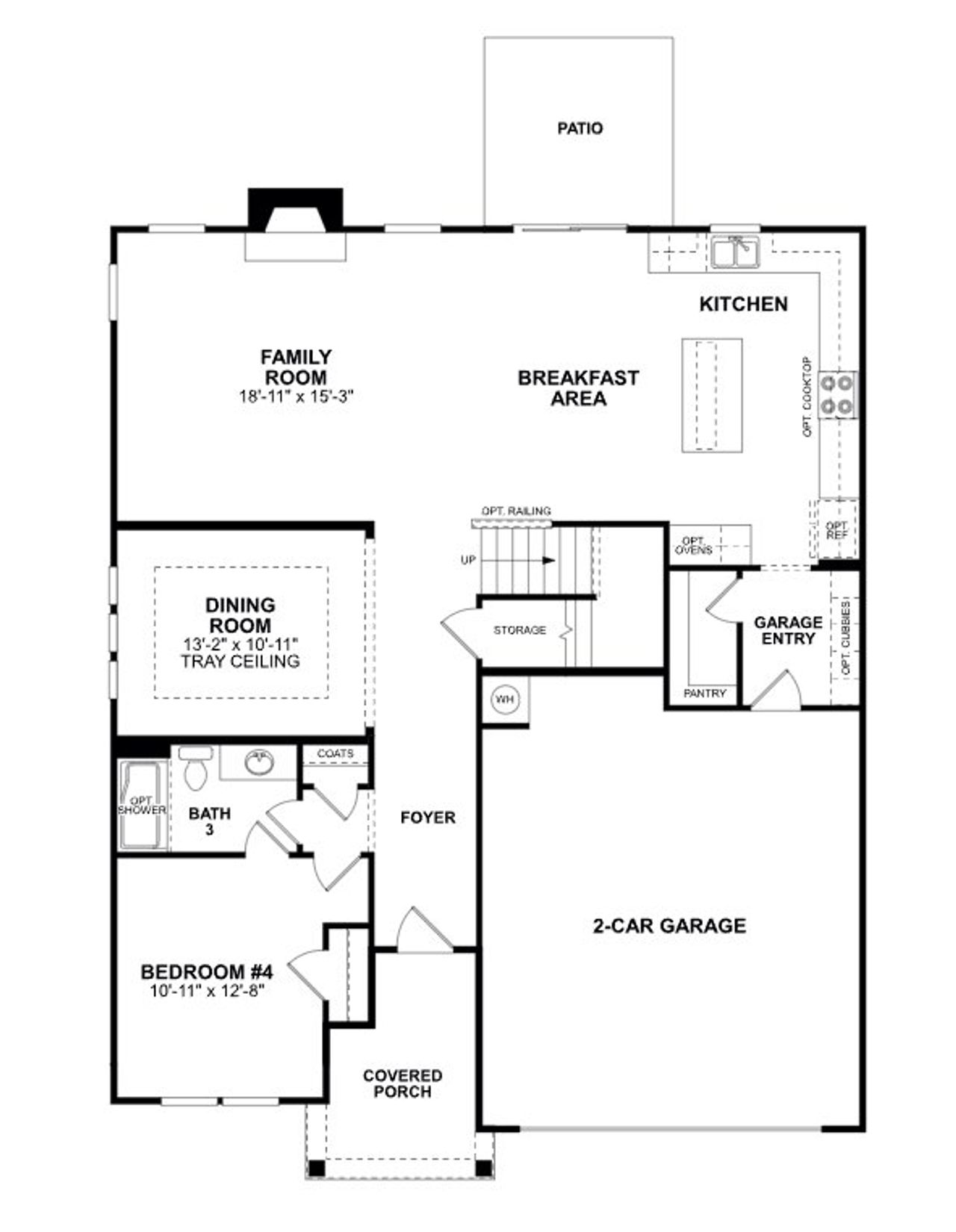 2D floor plan layout of this home in Avienmore, Charlotte, NC (Image 2). 2D floor plan layout of this home in Avienmore, Charlotte, NC (Image 2).