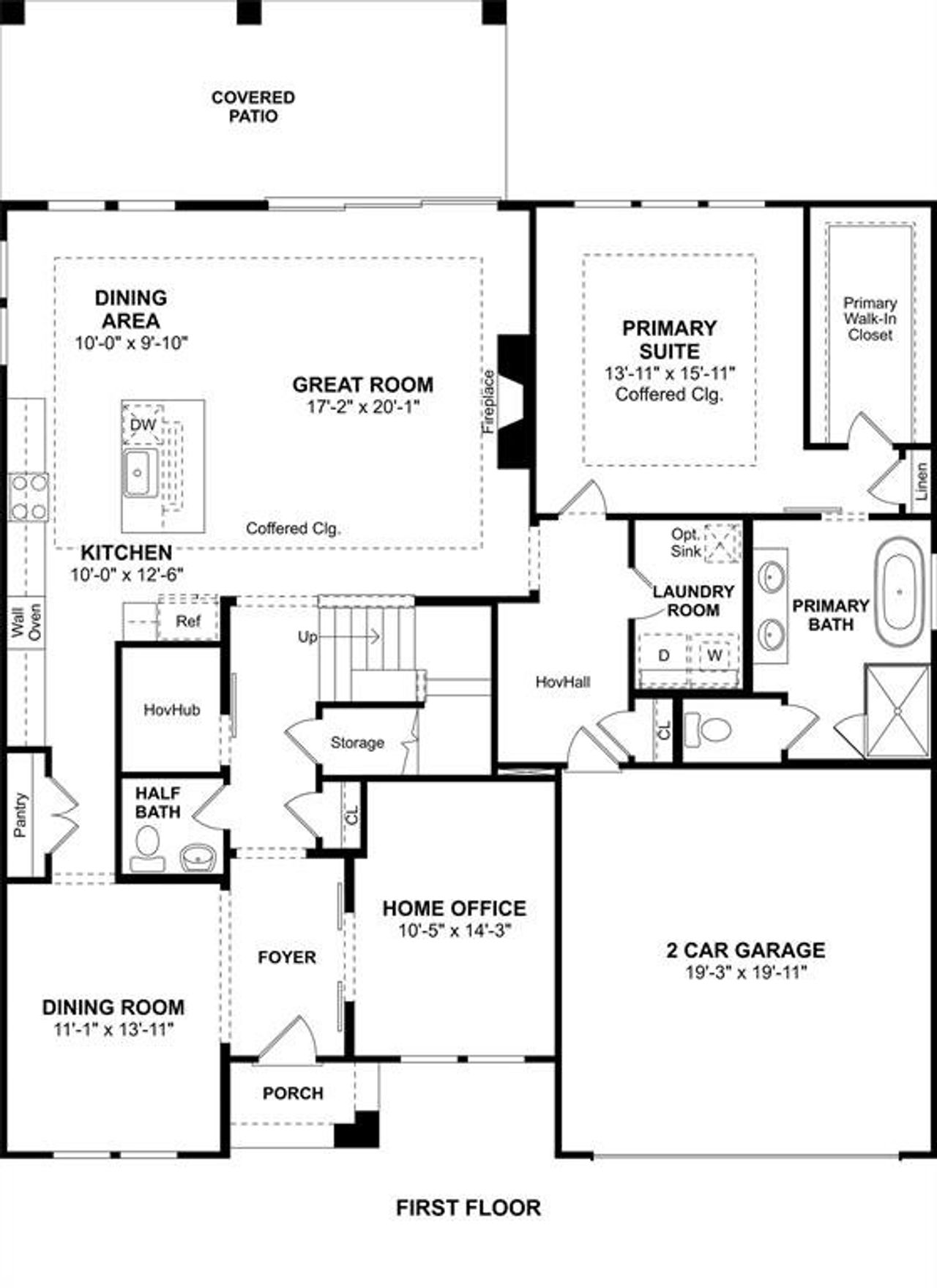 2D floor plan layout of this home in Elevon, Lavon, TX (Image 2).