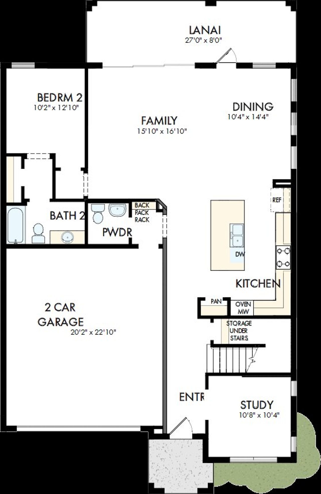 2D floor plan layout of this home in Lakeview Crossing – Tradition Series, Sarasota, FL (Image 2). 2D floor plan layout of this home in Lakeview Crossing – Tradition Series, Sarasota, FL (Image 2).