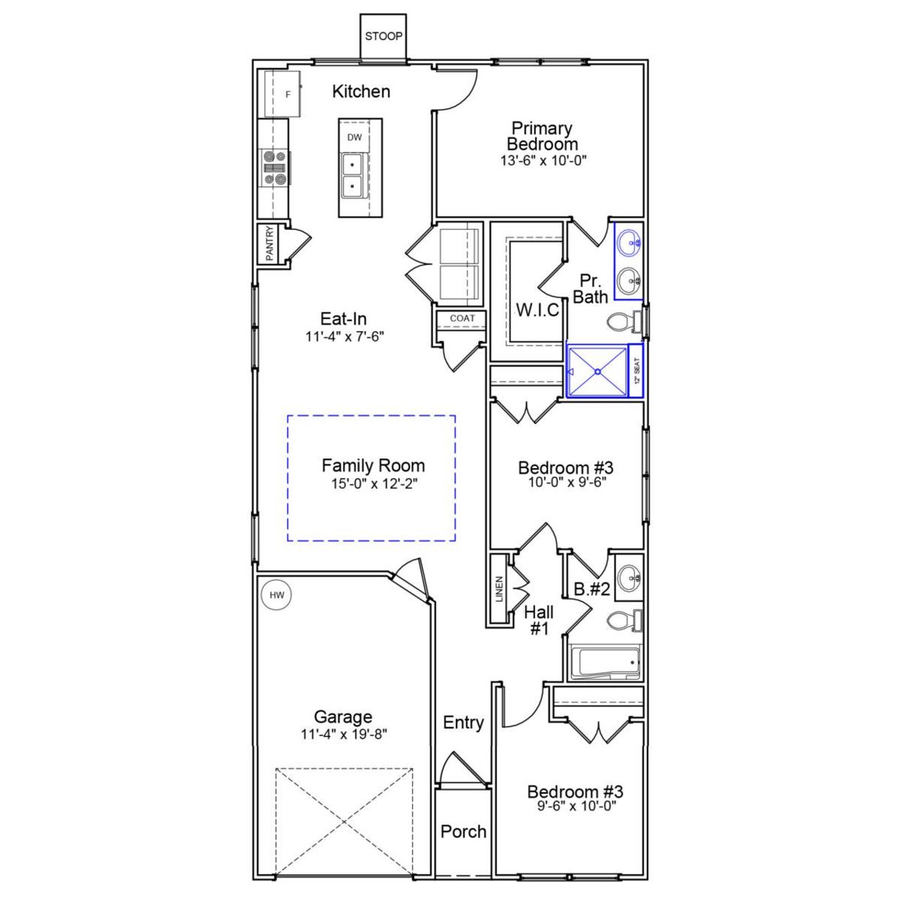 2D floor plan layout of this home in Ellington, Elgin, SC (Image 2). 2D floor plan layout of this home in Ellington, Elgin, SC (Image 2).