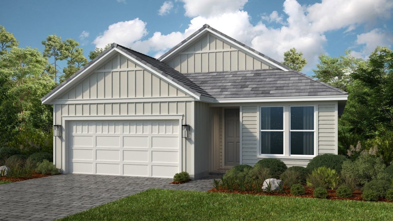 Representative exterior photo of a completed home built from the Fontanna by Taylor Morrison in Esplanade at St. Marys, St. Marys, GA (Image 2).