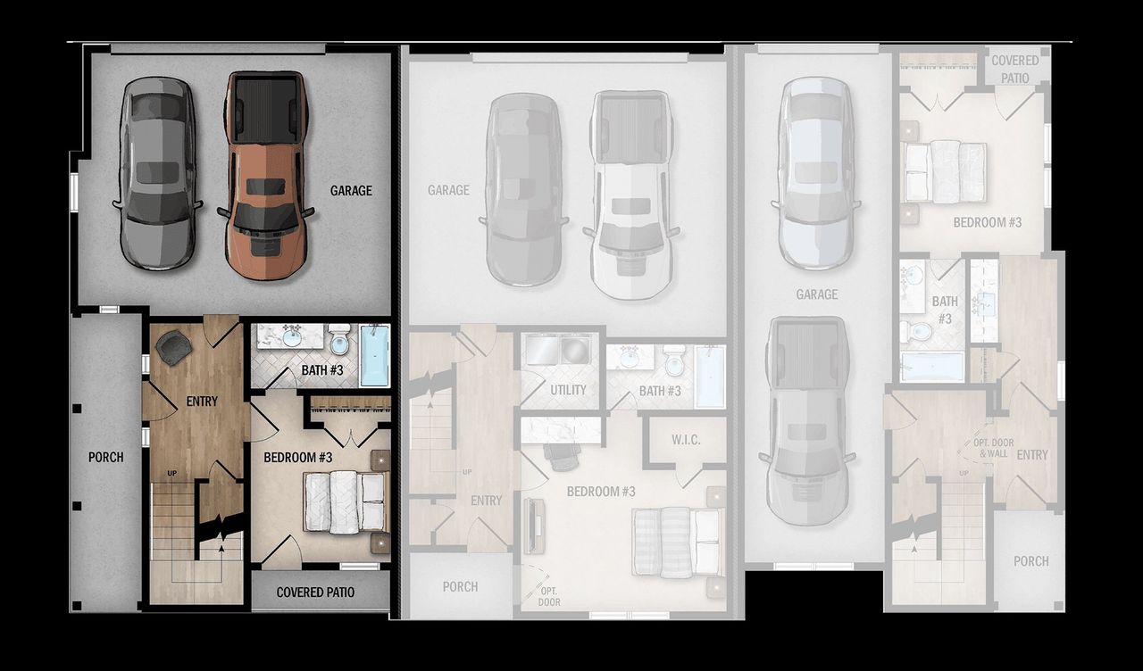 2D floor plan layout for the Granada by Wes Peoples Homes in Victoria Commons, San Antonio, TX (Image 2). 2D floor plan layout for the Granada by Wes Peoples Homes in Victoria Commons, San Antonio, TX (Image 2).