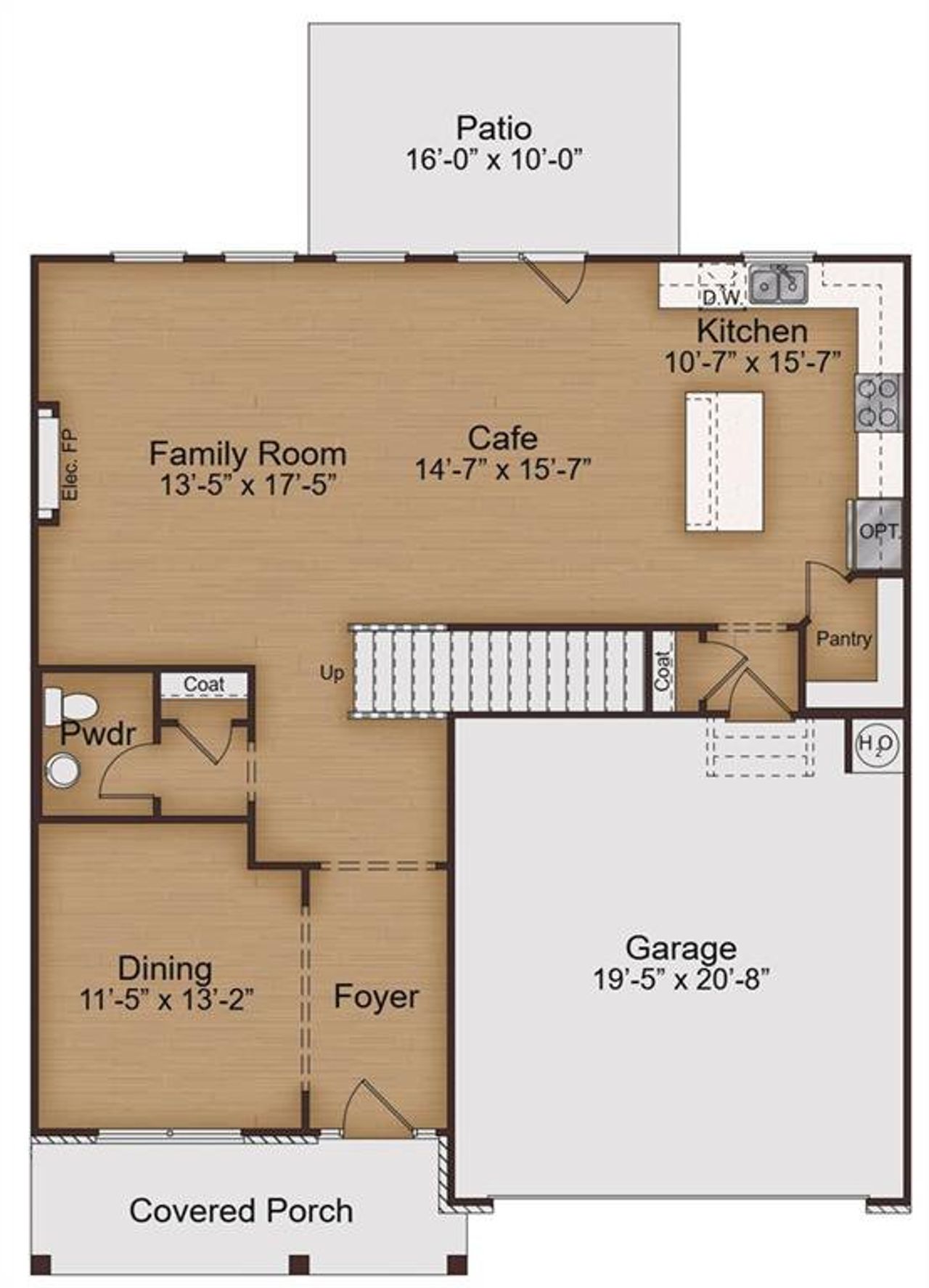 2D floor plan layout of this home in Clark Farms, Flowery Branch, GA (Image 2). 2D floor plan layout of this home in Clark Farms, Flowery Branch, GA (Image 2).