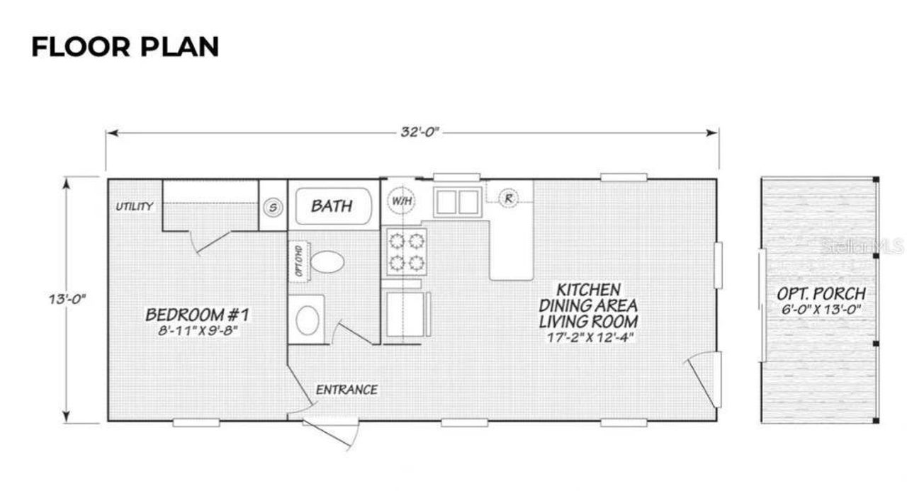 2D floor plan layout of this home in , Eustis, FL (Image 2).
