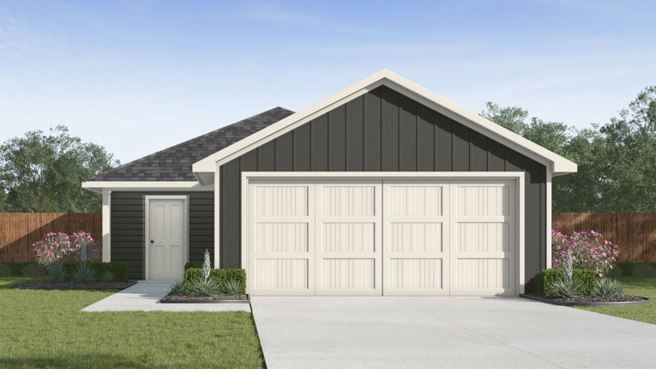 Representative exterior photo of a completed home built from the Barton by D.R. Horton in Presswoods, Splendora, TX (Image 2).