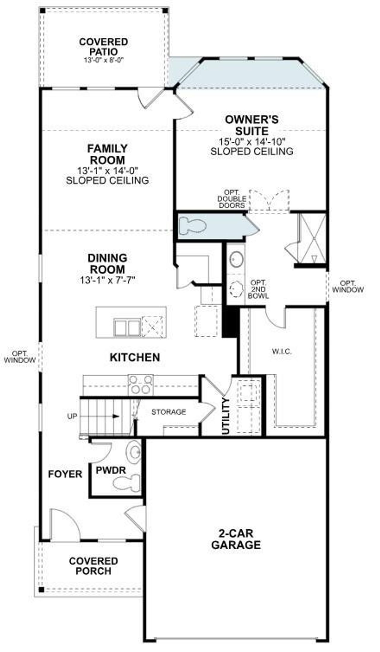 2D floor plan layout of this home in Summerview, Fulshear, TX (Image 2).