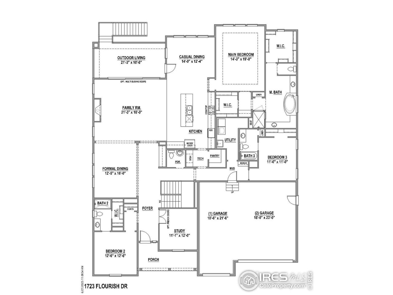 2D floor plan layout of this home in RainDance, Windsor, CO (Image 2). 2D floor plan layout of this home in RainDance, Windsor, CO (Image 2).