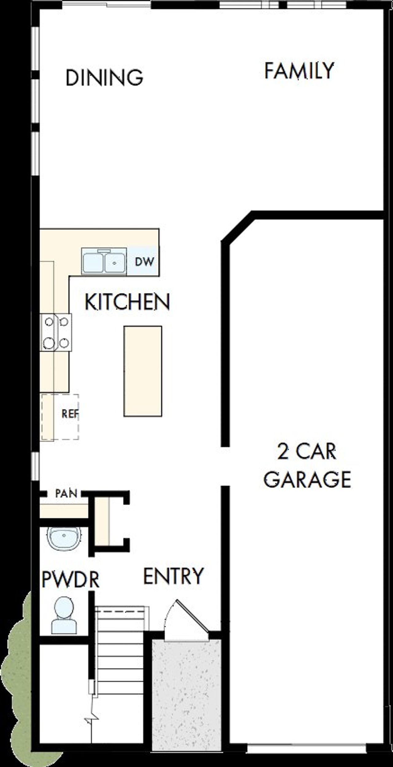 2D floor plan layout of this home in McAlpine Place, Charlotte, NC (Image 2).