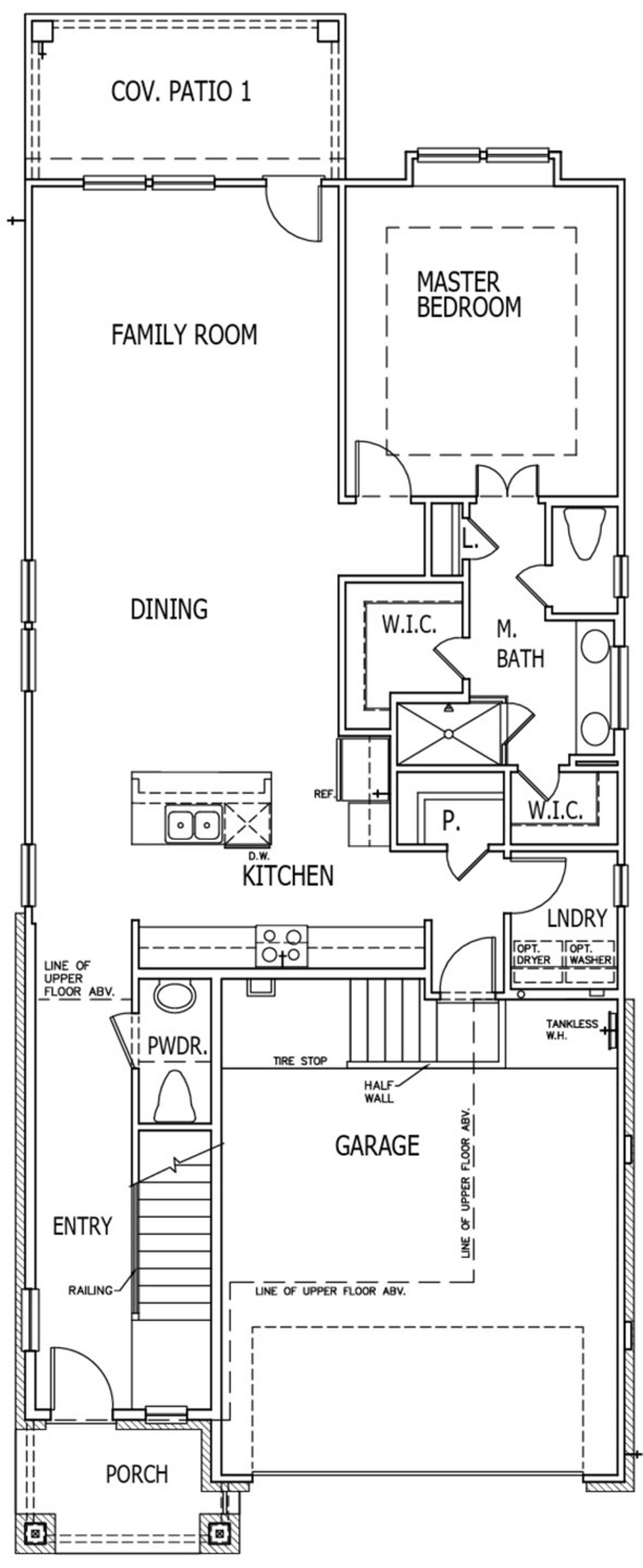 2D floor plan layout of this home in Park Hill Commons, San Antonio, TX (Image 2).