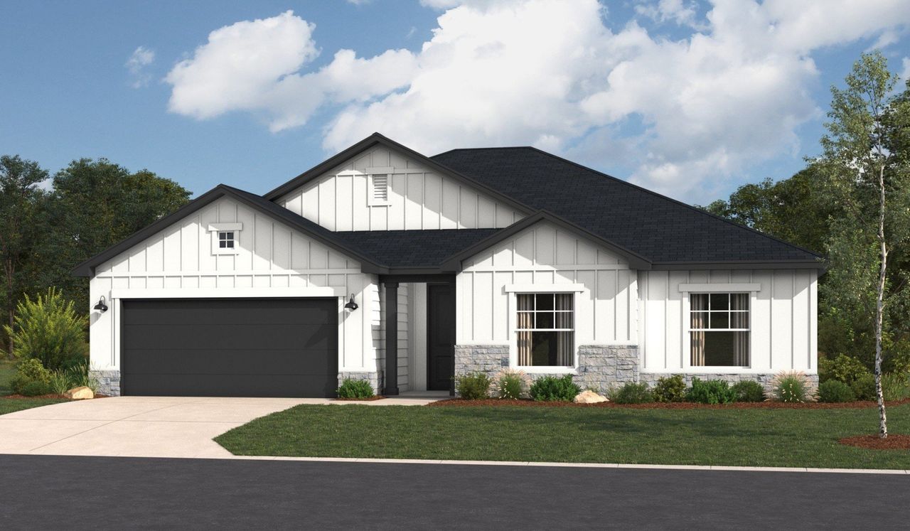 Representative exterior photo of a completed home built from the Allen by Hakes Brothers in Alberta Heights, Edinburg, TX (Image 2).