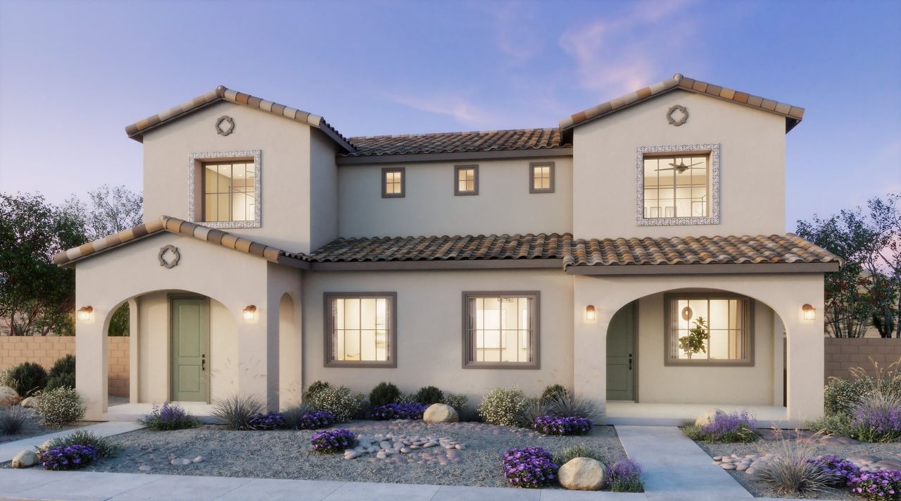 Representative exterior photo of a completed home built from the 1 by Risewell Homes in Bella Storia, Gilbert, AZ (Image 2).