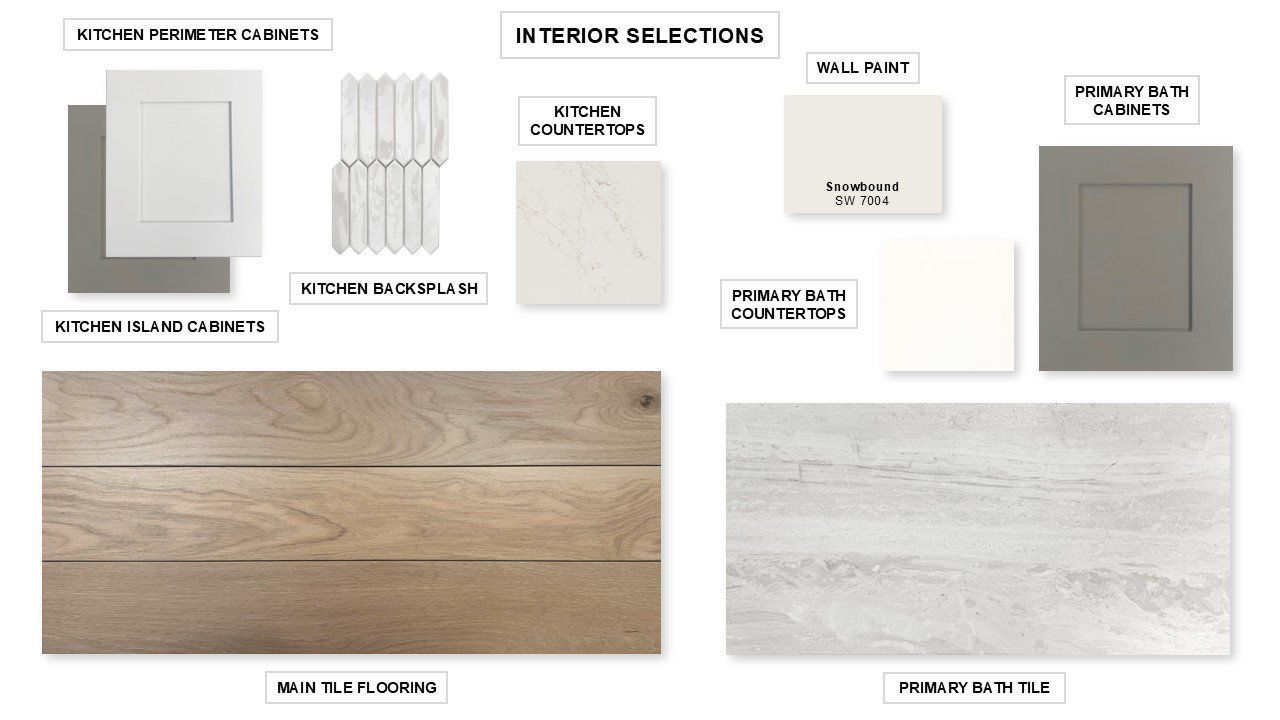 Sample of building materials used in homes in Escondido 45', Magnolia (Image 2).