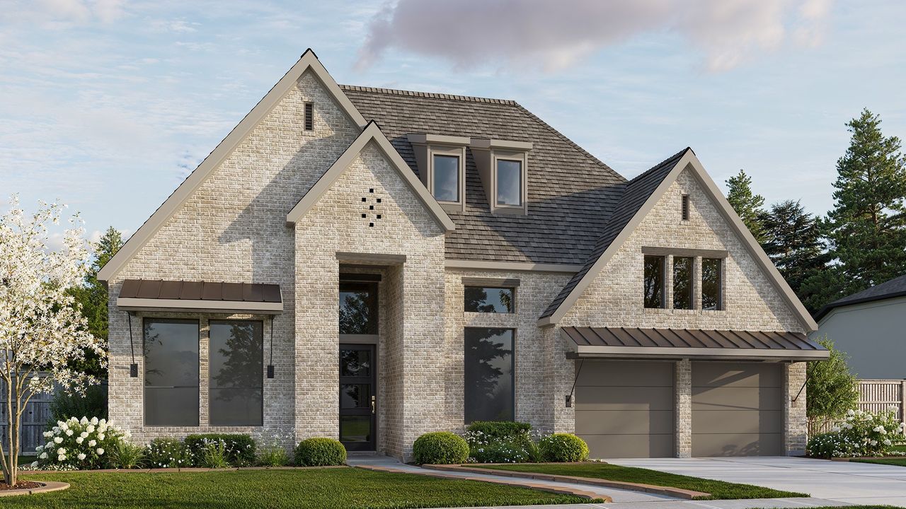 Representative exterior photo of a completed home built from the 503A by Britton Homes in Walsh, Aledo, TX (Image 2).