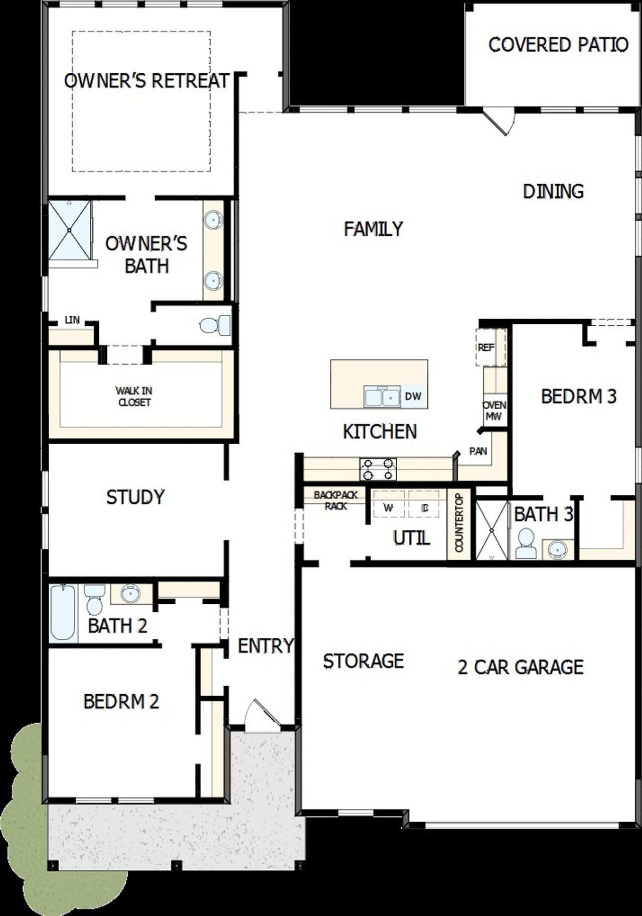 2D floor plan layout of this home in Hardy Pond, Rock Hill, SC (Image 2). 2D floor plan layout of this home in Hardy Pond, Rock Hill, SC (Image 2).