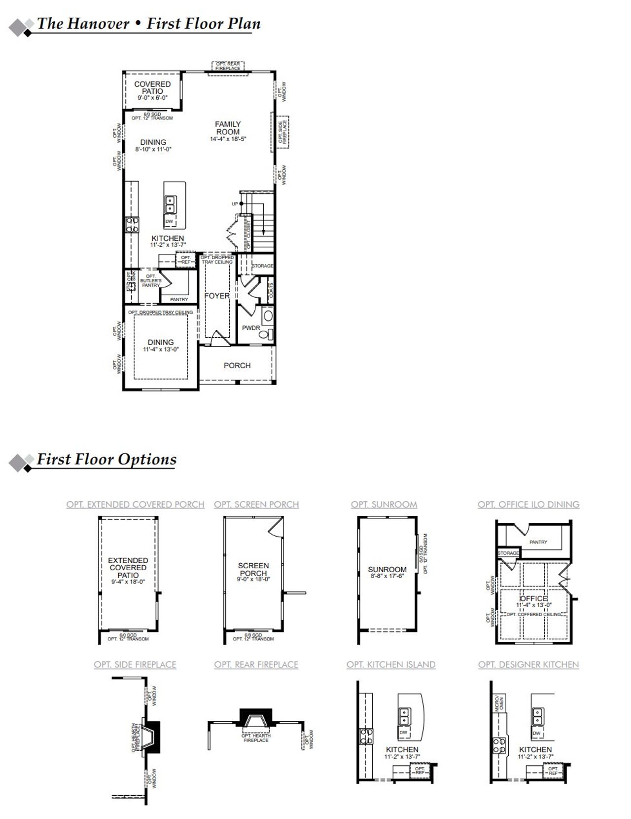 2D floor plan layout of this home in Church Creek Landing, Charleston, SC (Image 2).