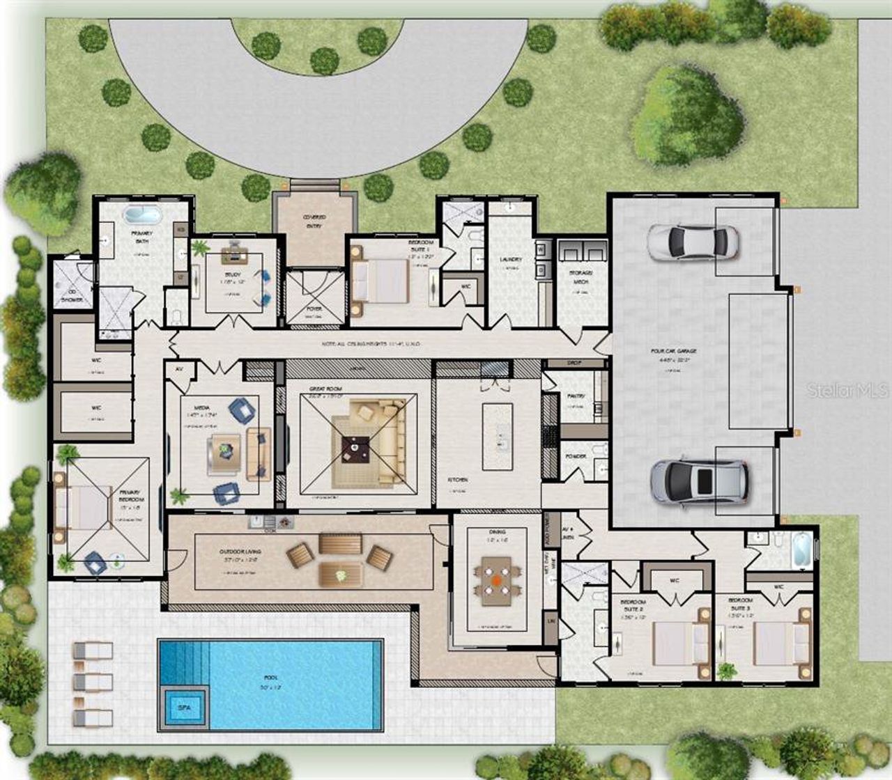2D floor plan layout of this home in , Sarasota, FL (Image 2). 2D floor plan layout of this home in , Sarasota, FL (Image 2).