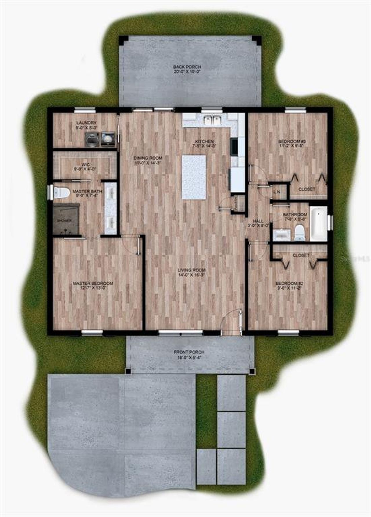 2D floor plan layout of this home in , Wauchula, FL (Image 2).