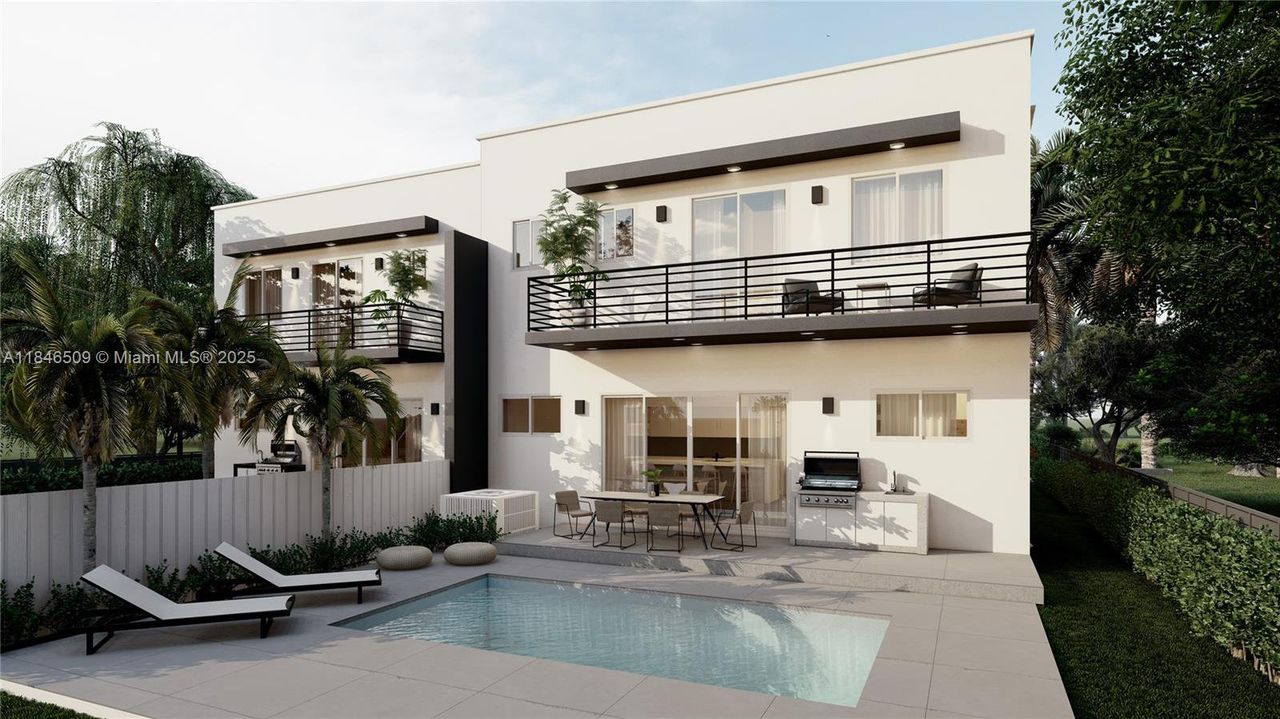 Exterior details and patio area of a home in , Fort Lauderdale (Image 2).