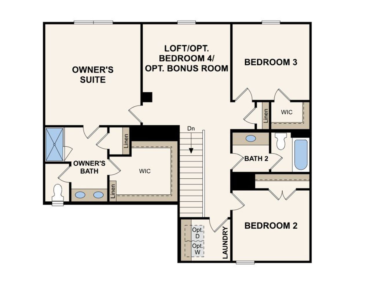 2D floor plan layout for the Fontana by Century Communities in Belleview Manor, Fairburn, GA (Image 2). 2D floor plan layout for the Fontana by Century Communities in Belleview Manor, Fairburn, GA (Image 2).