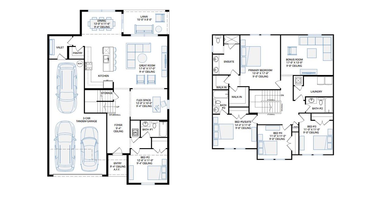 2D floor plan layout for the Margate by Cardel Homes in Waterset, Apollo Beach, FL (Image 2). 2D floor plan layout for the Margate by Cardel Homes in Waterset, Apollo Beach, FL (Image 2).