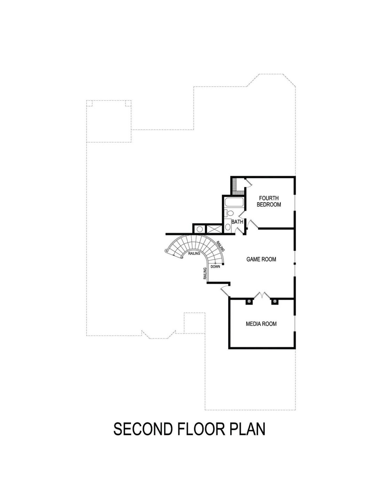 2D floor plan layout of this home in Broadmoor Estates, Ovilla, TX (Image 2).