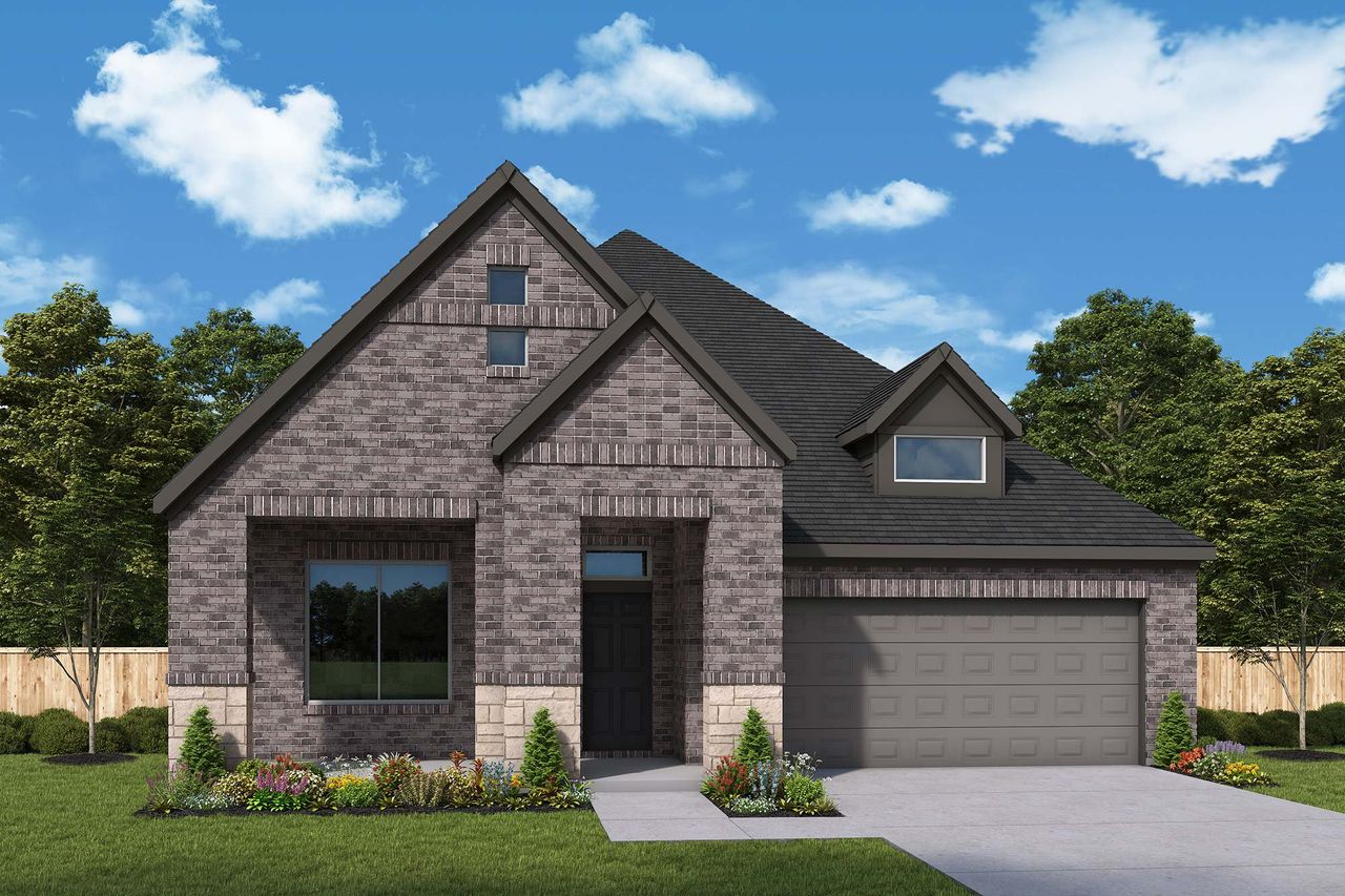 Representative exterior photo of a completed home built from the The Barnum by David Weekley Homes in The Grand Prairie 50’, Hockley, TX (Image 2).