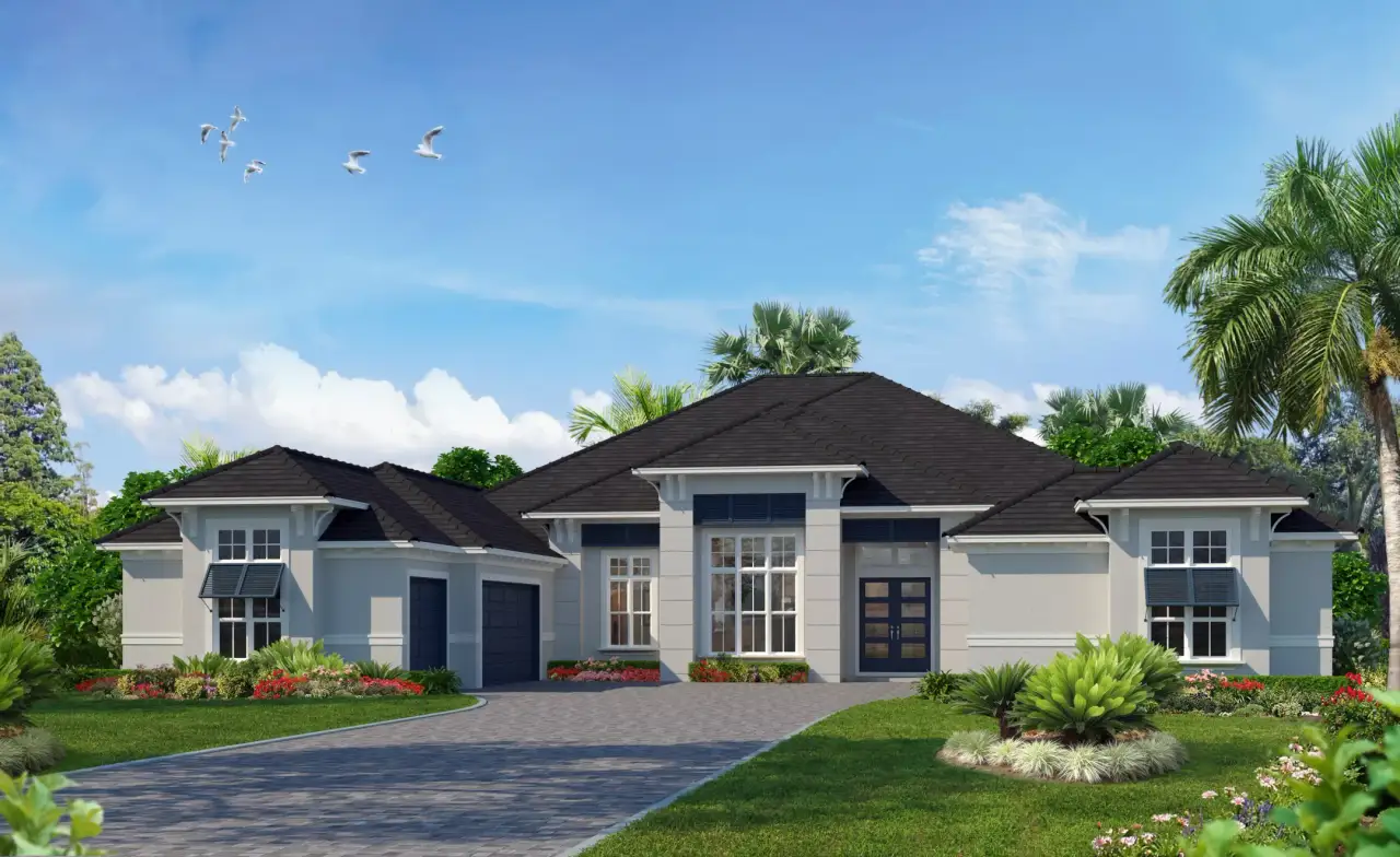 Representative exterior photo of a completed home built from the Marseille by ICI Homes in IronCrest, Ocala, FL (Image 2). Representative exterior photo of a completed home built from the Marseille by ICI Homes in IronCrest, Ocala, FL (Image 2).
