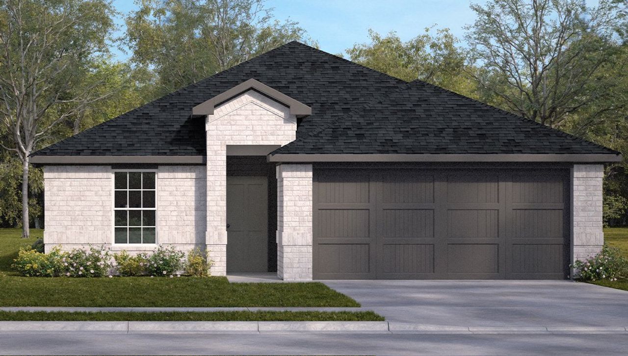 Representative exterior photo of a completed home built from the The Gregg by D.R. Horton in Stonehill, San Antonio, TX (Image 2).