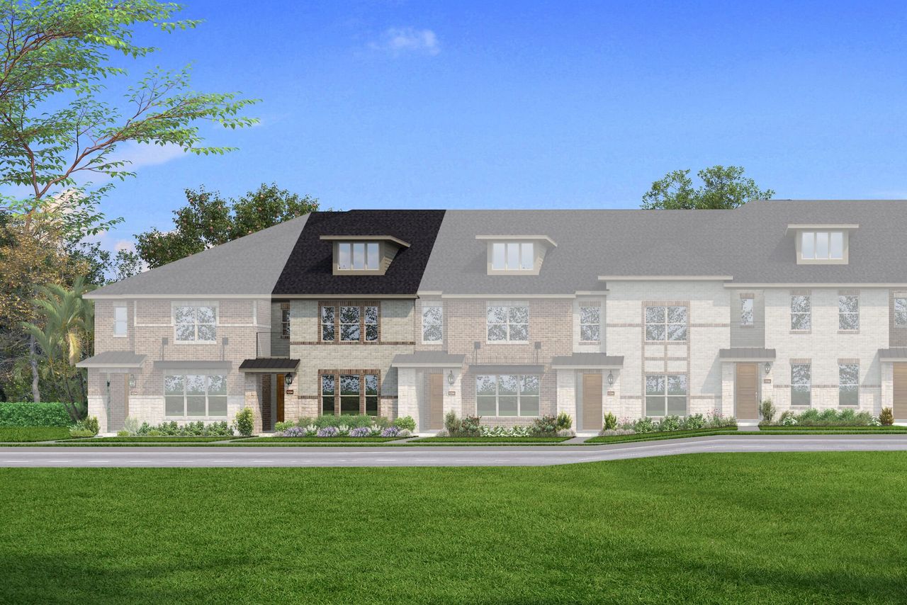 Representative exterior photo of a completed home built from the Whitney by Mattamy Homes in Bayside, Rowlett, TX (Image 2).