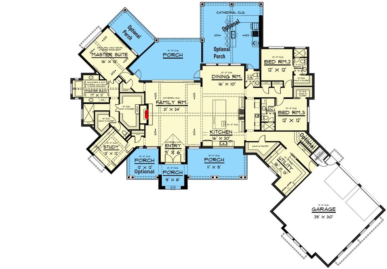 2D floor plan layout for the The Haven by Remington Custom Homes in Rancho Ladera, Aledo, TX (Image 2). 2D floor plan layout for the The Haven by Remington Custom Homes in Rancho Ladera, Aledo, TX (Image 2).