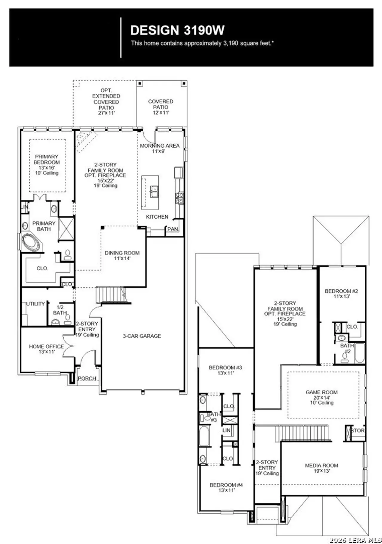2D floor plan layout of this home in Legacy at Lake Dunlap, New Braunfels, TX (Image 2). 2D floor plan layout of this home in Legacy at Lake Dunlap, New Braunfels, TX (Image 2).