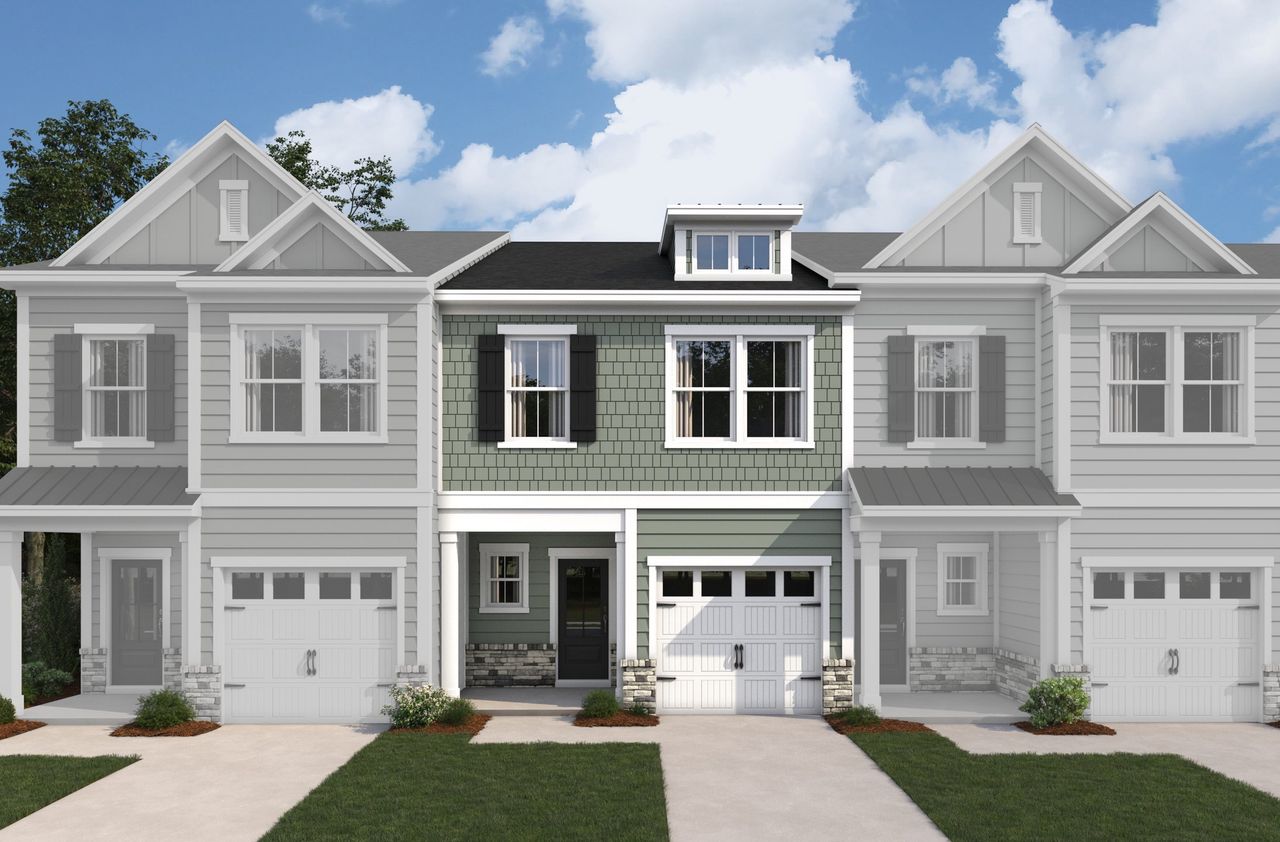 Representative exterior photo of a completed home built from the Frontier by Beazer Homes in Townes on Leesville, Durham, NC (Image 2).