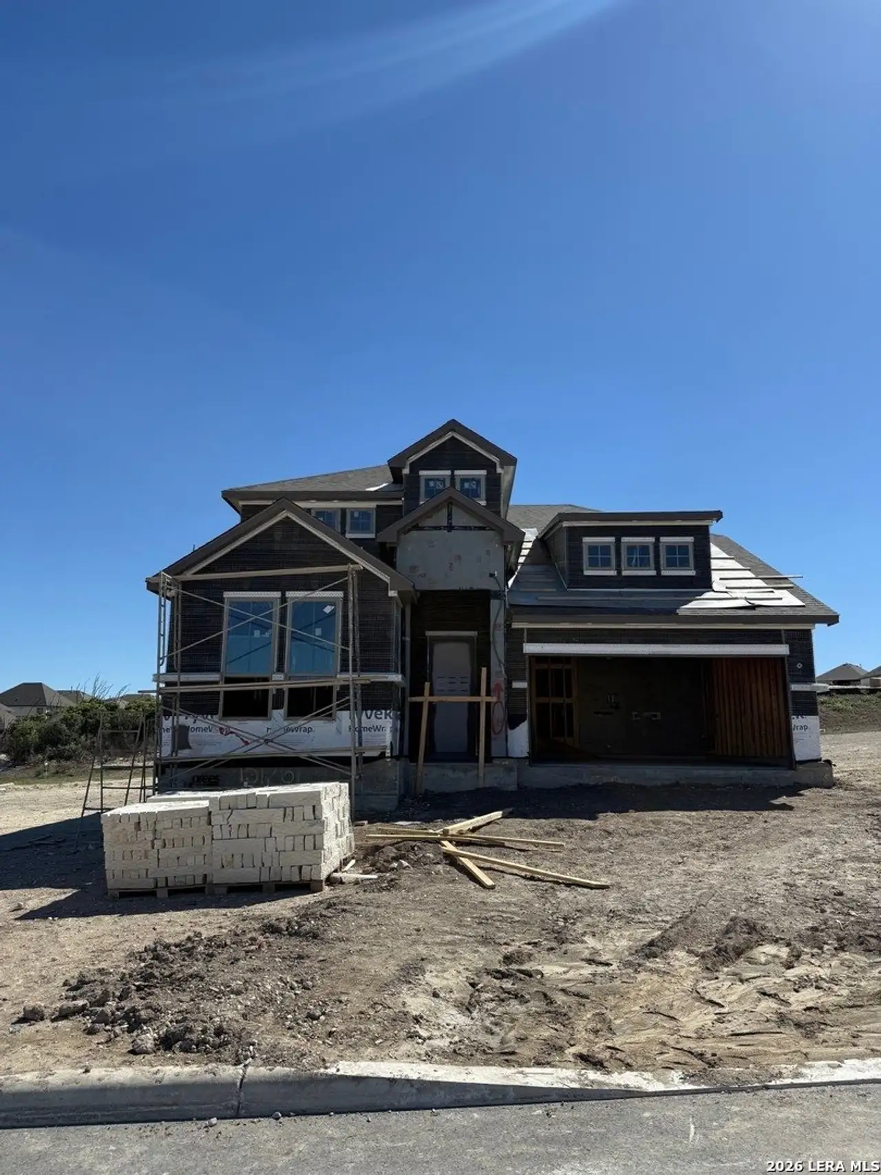 In-progress construction of a new home in Ladera - 50s, San Antonio, TX (Image 2).