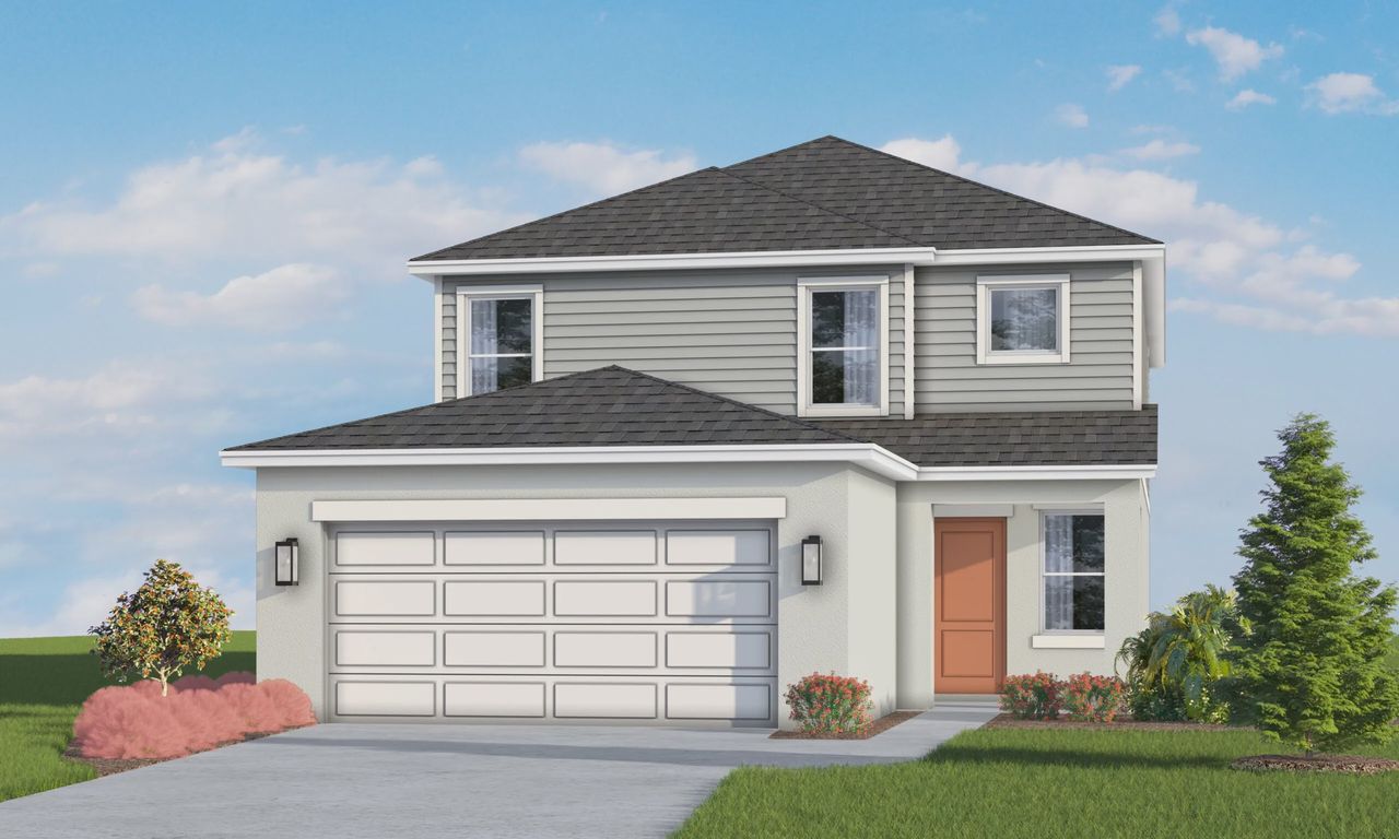 Representative rendering of the exterior for the New by SimplyDwell Homes (Image 2). Representative rendering of the exterior for the New by SimplyDwell Homes (Image 2).