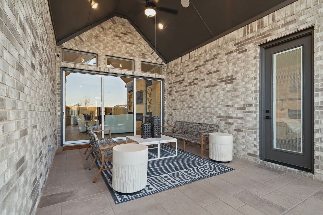 Exterior details and patio area of a home in Karis, Crowley (Image 2).