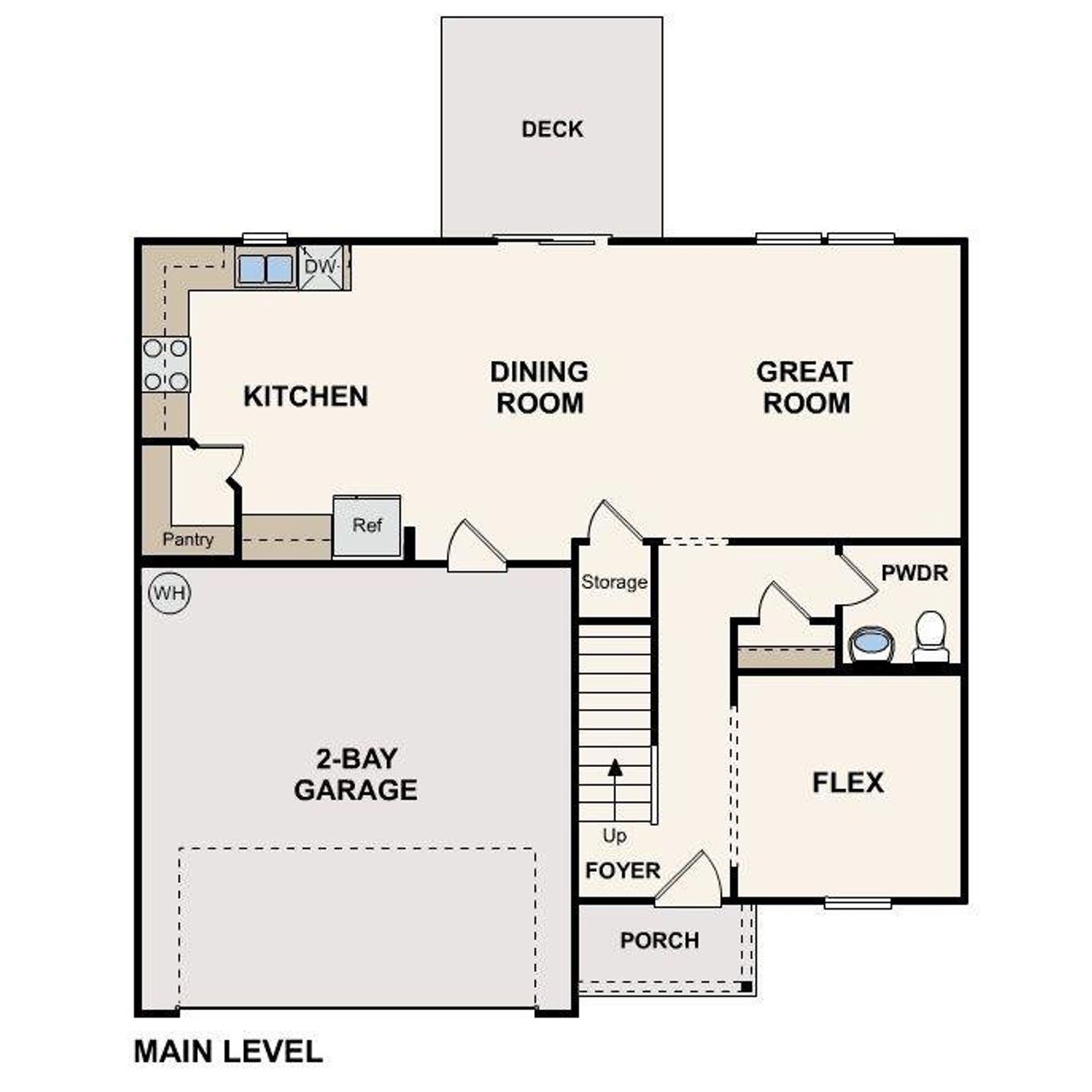 2D floor plan layout of this home in , Covington, GA (Image 2).
