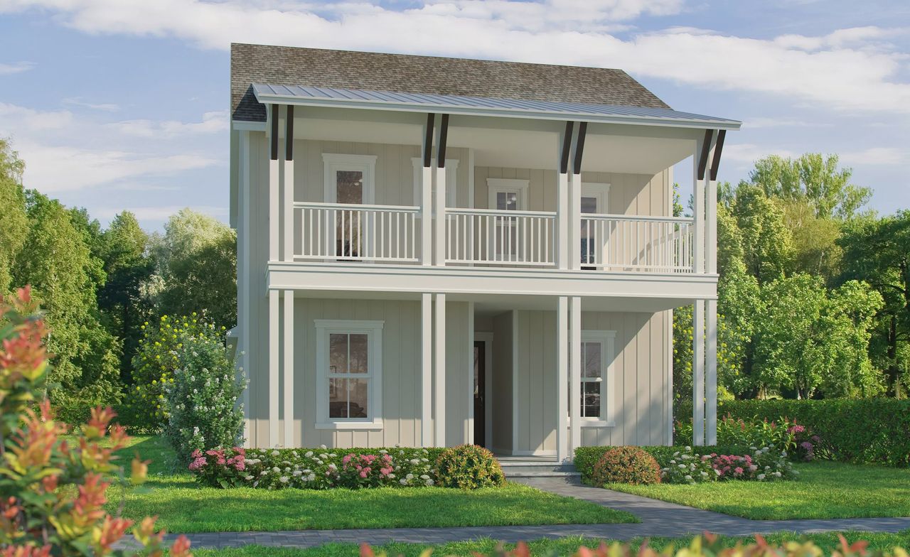 Representative exterior photo of a completed home built from the East Port by ICI Homes in Seven Pines, Jacksonville, FL (Image 2).