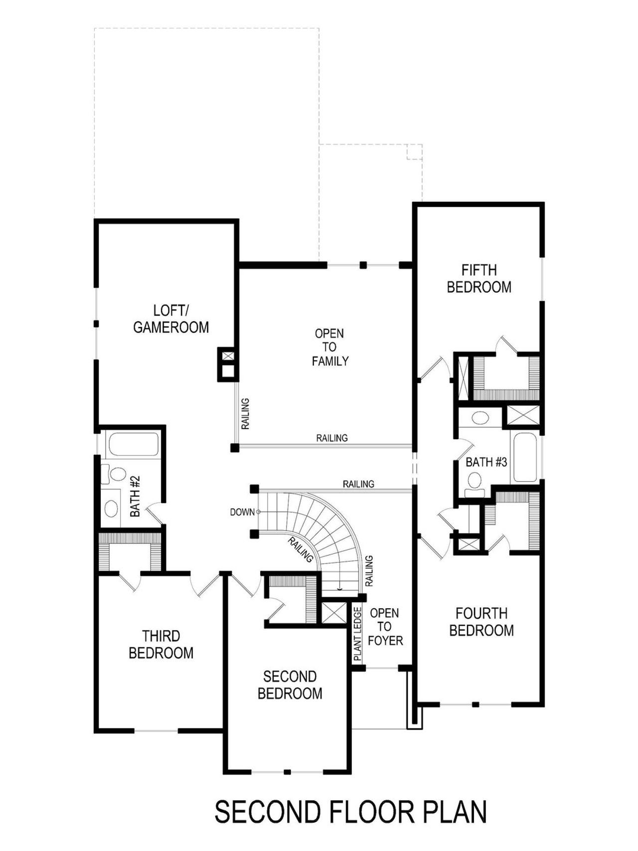2D floor plan layout of this home in Villages of Creekwood, Frisco, TX (Image 2). 2D floor plan layout of this home in Villages of Creekwood, Frisco, TX (Image 2).