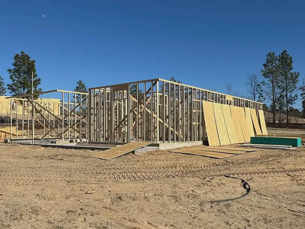 In-progress construction of a new home in Amber Hill, West Columbia, SC (Image 2).