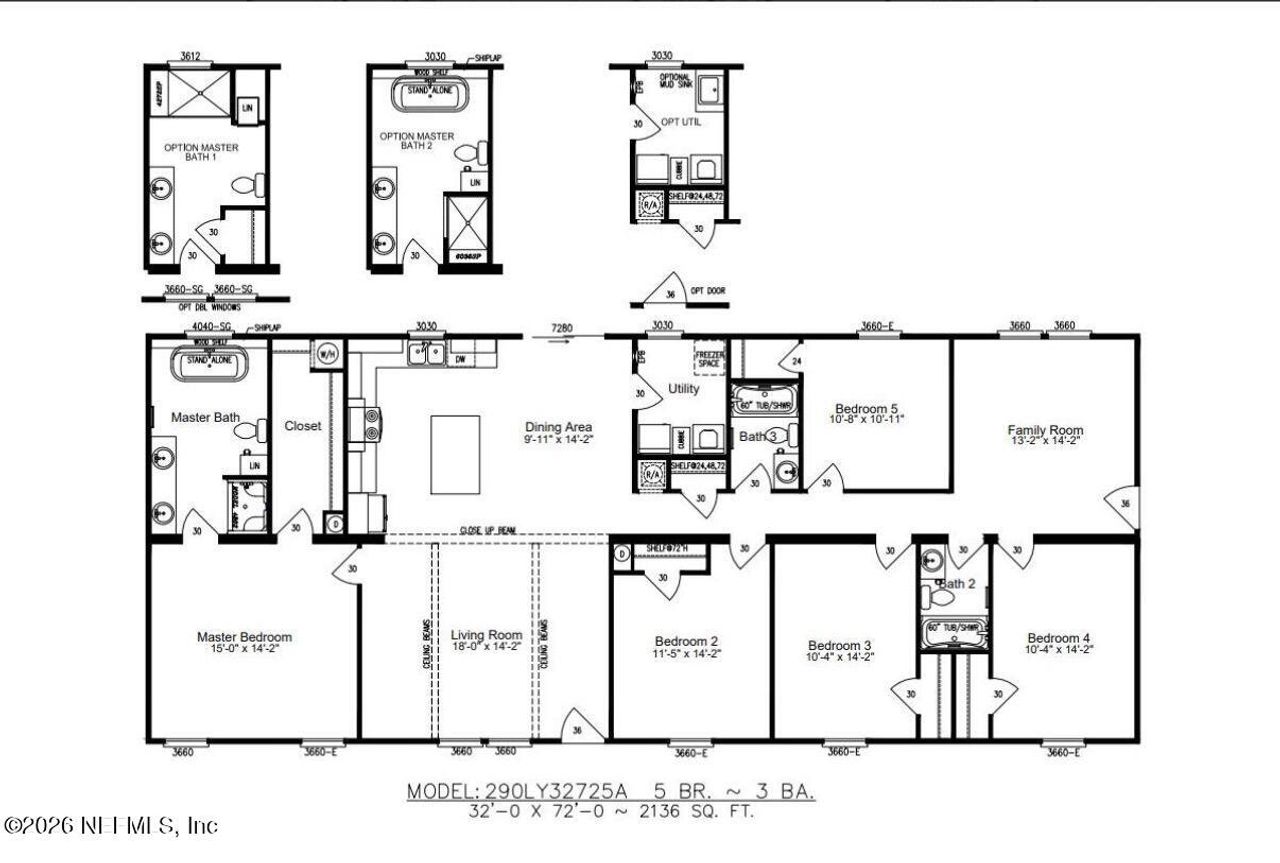 2D floor plan layout of this home in , Middleburg, FL (Image 2).