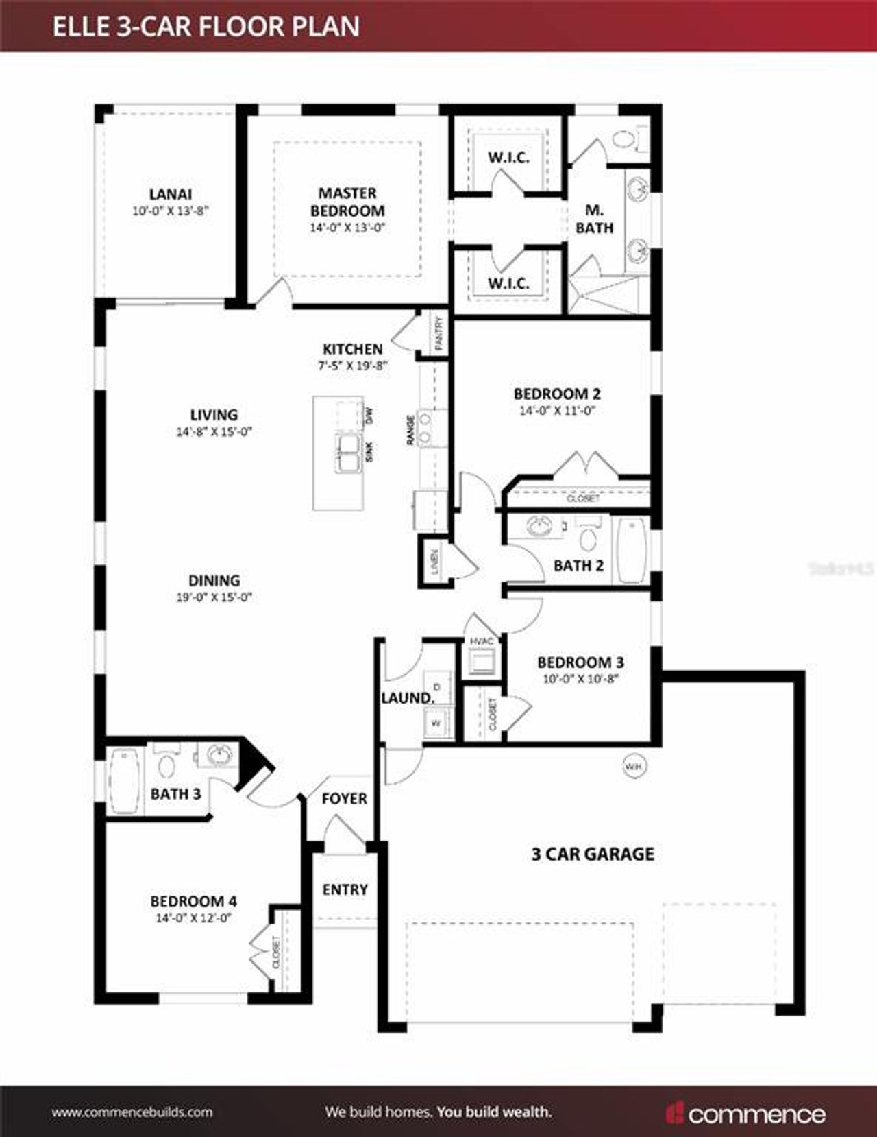 2D floor plan layout of this home in , Dunnellon, FL (Image 2). 2D floor plan layout of this home in , Dunnellon, FL (Image 2).