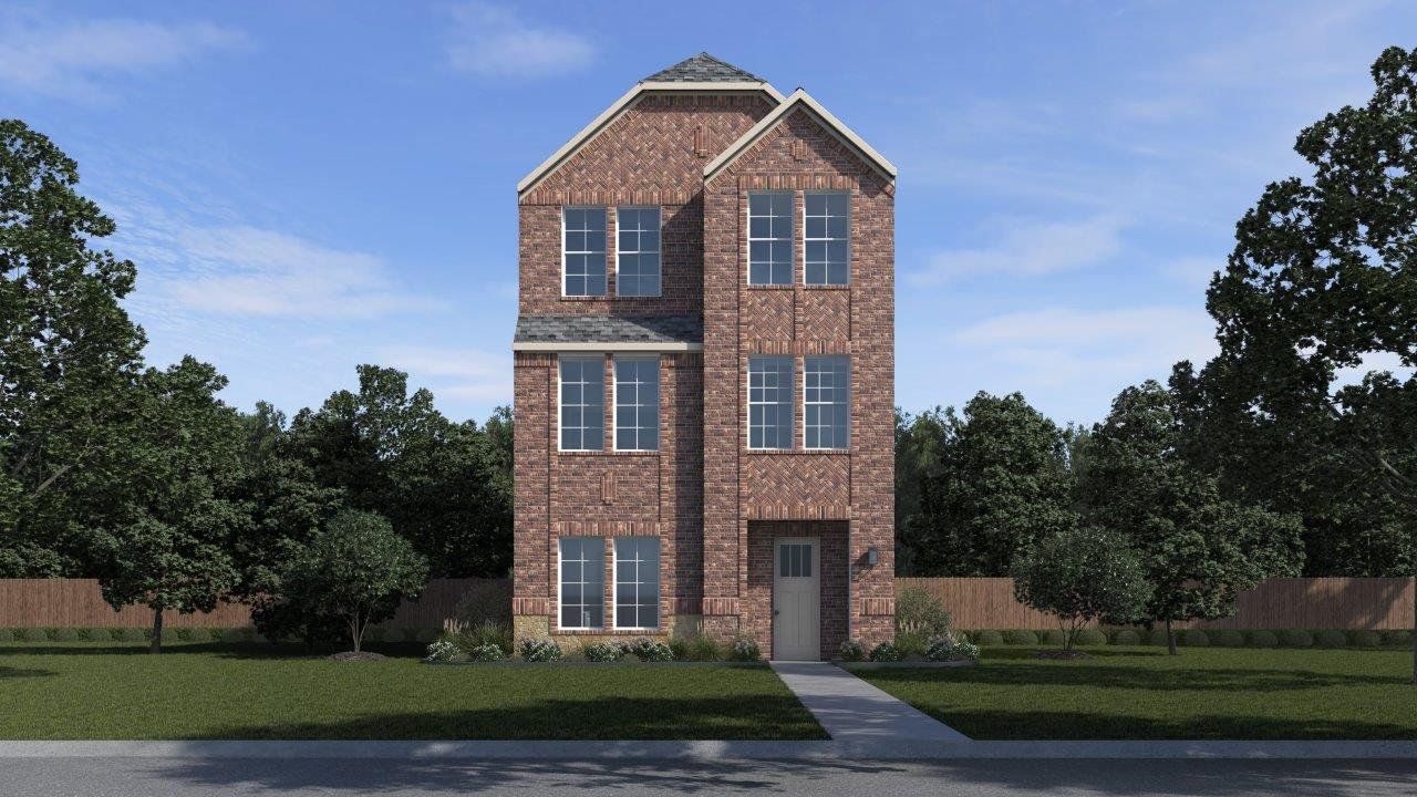 Representative exterior photo of a completed home built from the Clydesdale by D.R. Horton in Mustang Square, Plano, TX (Image 2).