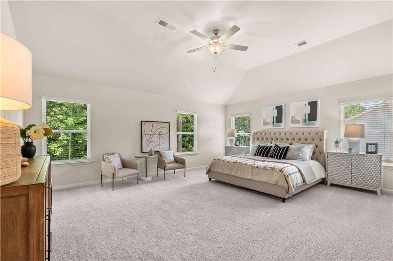 Furnished interior view inside a new home in Whisper Creek, Atlanta (Image 2). Furnished interior view inside a new home in Whisper Creek, Atlanta (Image 2).