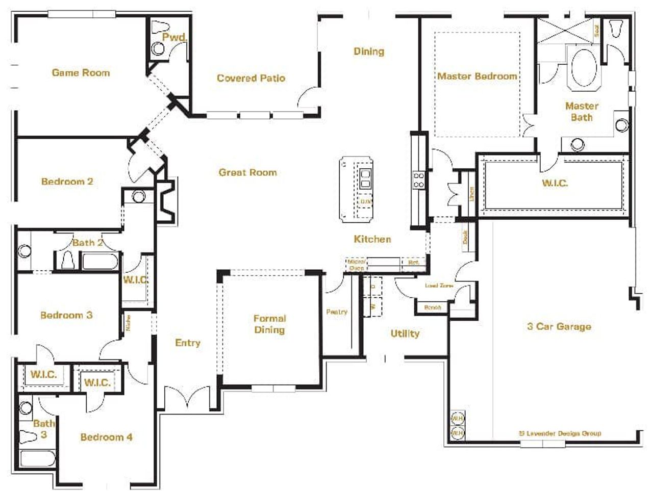 Granshire Floor Plan Layout in Belle Oaks, Bulverde | Sitterle Homes Granshire Floor Plan Layout in Belle Oaks, Bulverde | Sitterle Homes