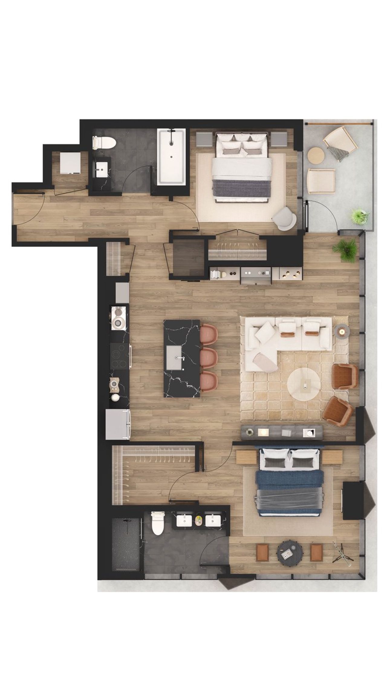 Image 2 representing the B2 by Northland Living in Luminary, Austin, TX.