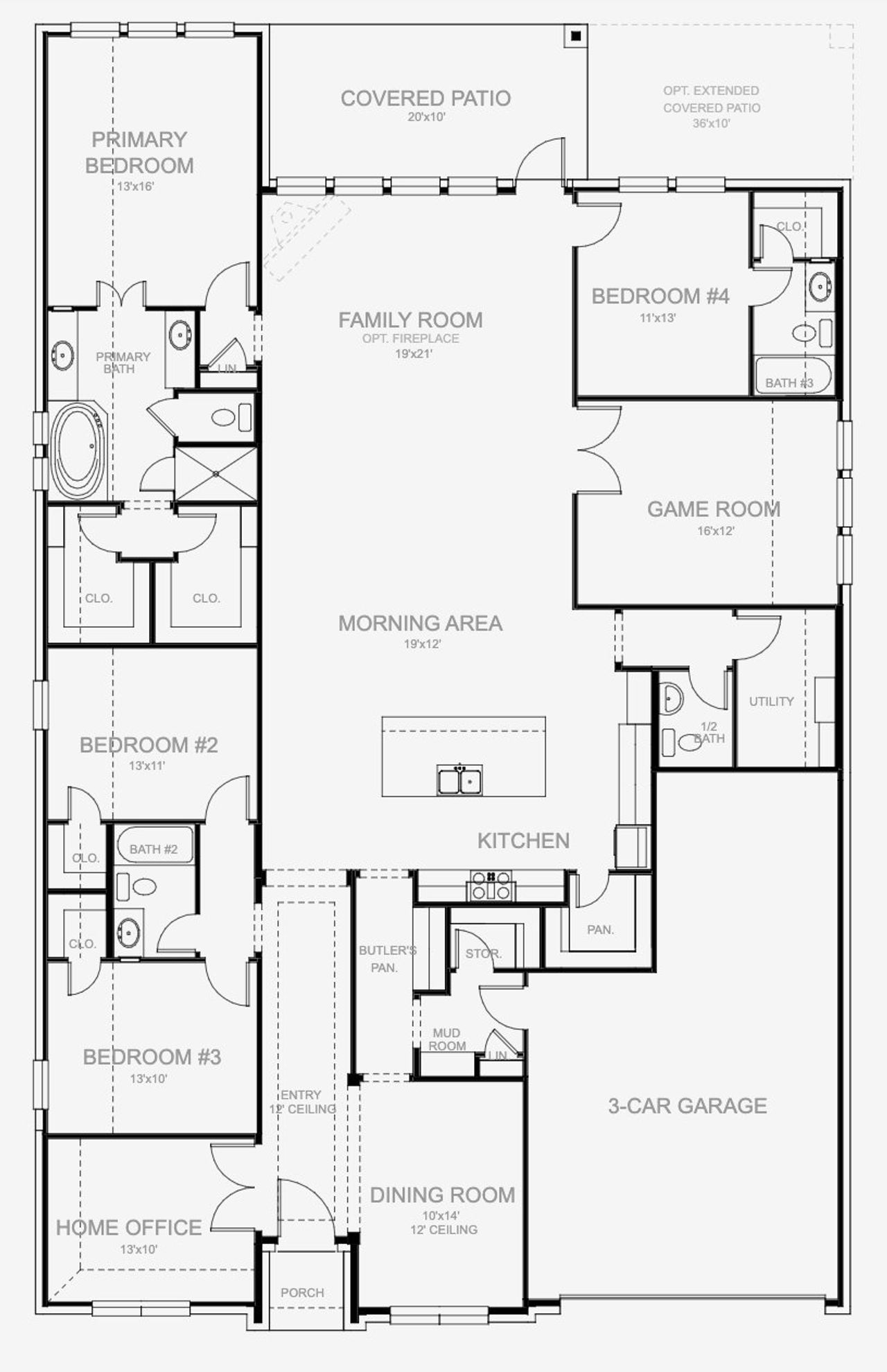 Image 2 representing the 3058P by Perry Homes in Audubon Park 60', Magnolia, TX.