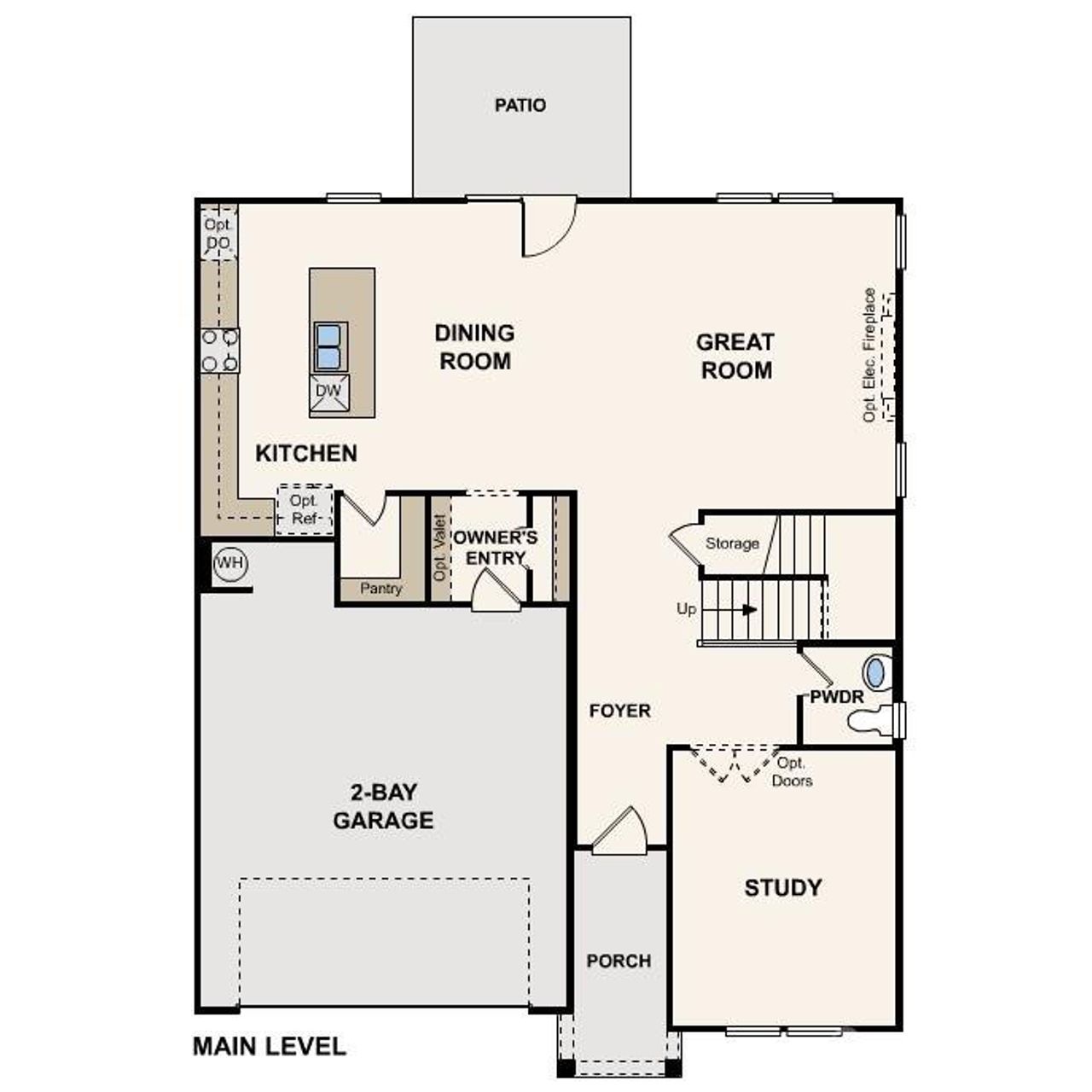 2D floor plan layout of this home in Cannon Manor, Kannapolis, NC (Image 2).