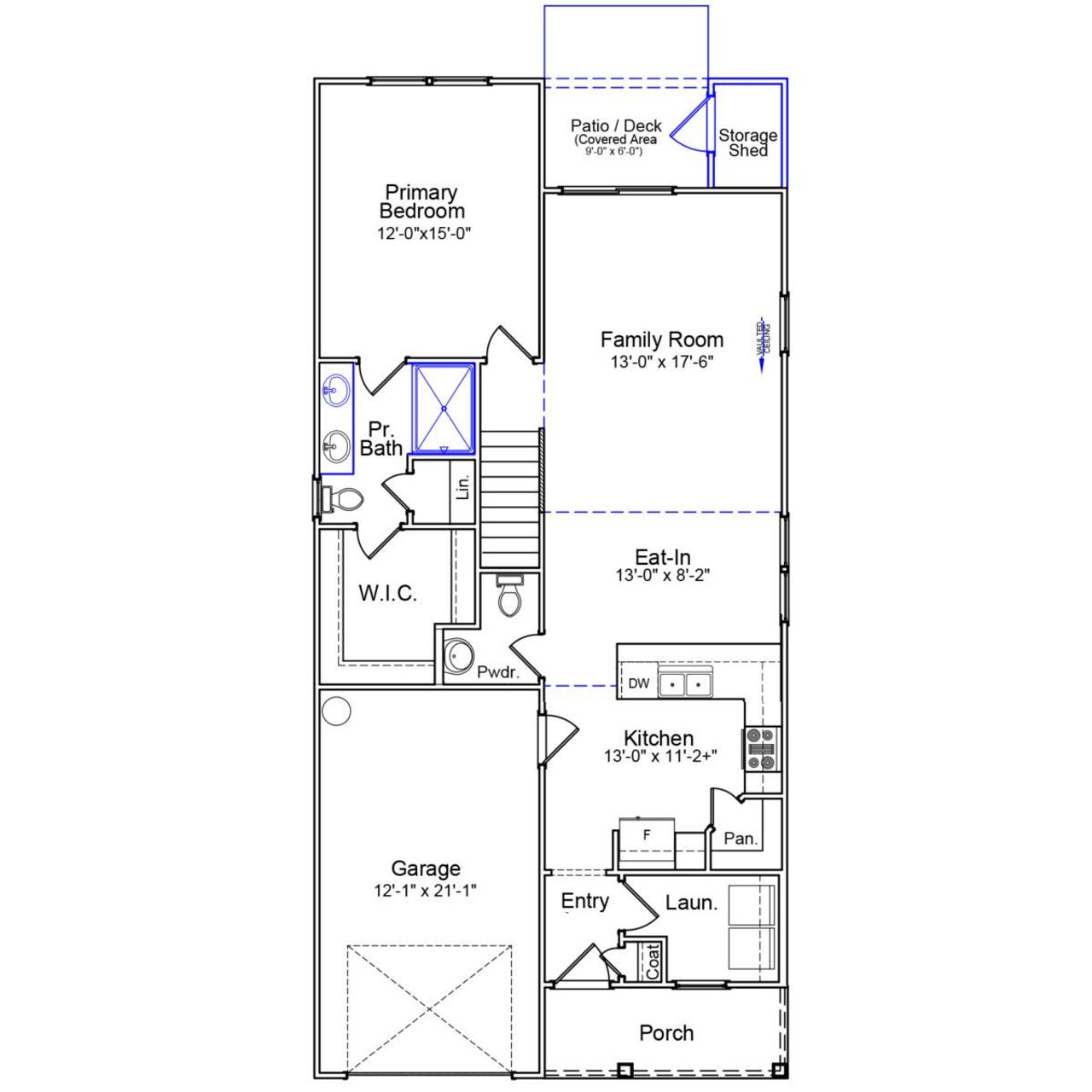 2D floor plan layout of this home in Ellington, Elgin, SC (Image 2).