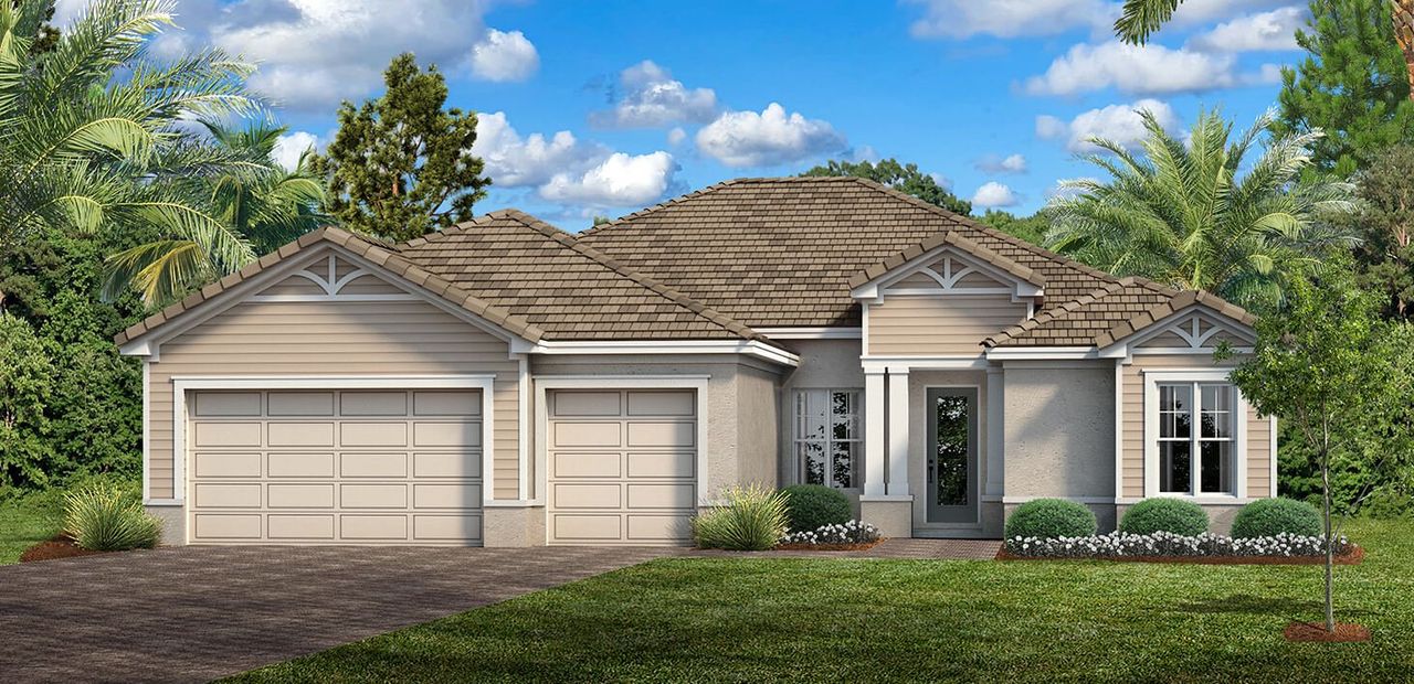 Representative exterior photo of a completed home built from the Edgewater by Sam Rodgers Homes in Gran Place, Venice, FL (Image 2).